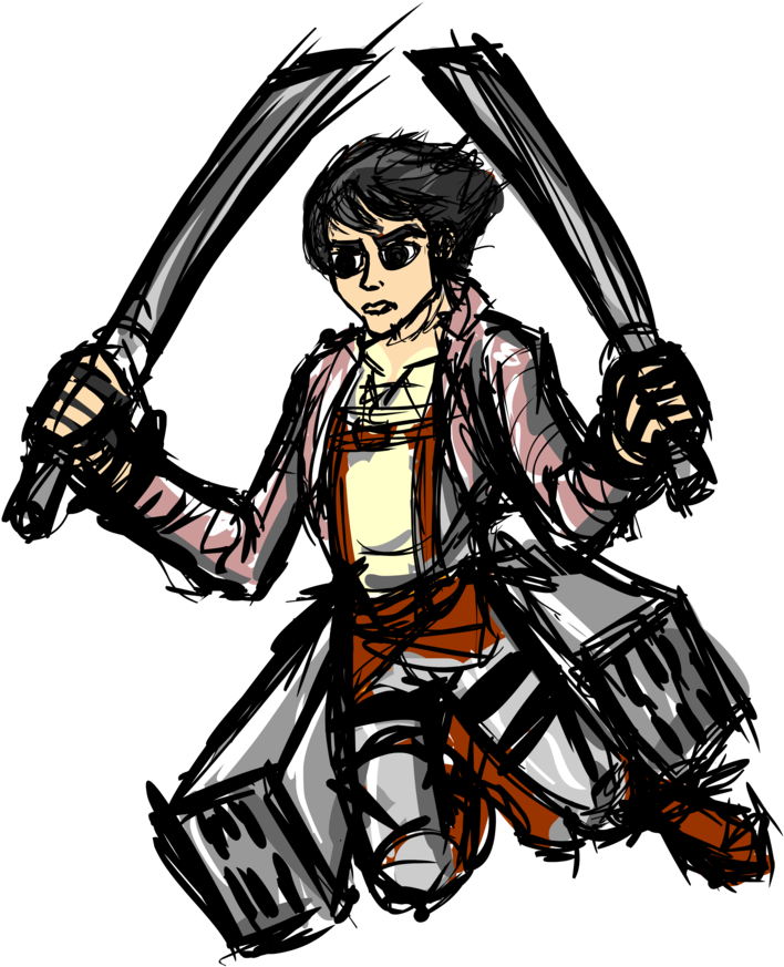 Attack On Titan Eren Sketch By Bdoyle75 - Cartoon (902x886)