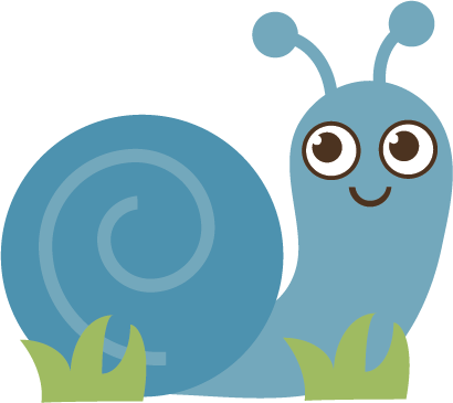 Snail Clipart Sammy - Cute Snail Clipart (410x365)