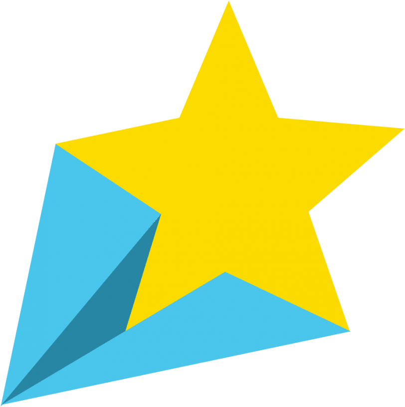 Free Png Gold Star Png Images Transparent - Clip Art Shooting Star (850x848)
