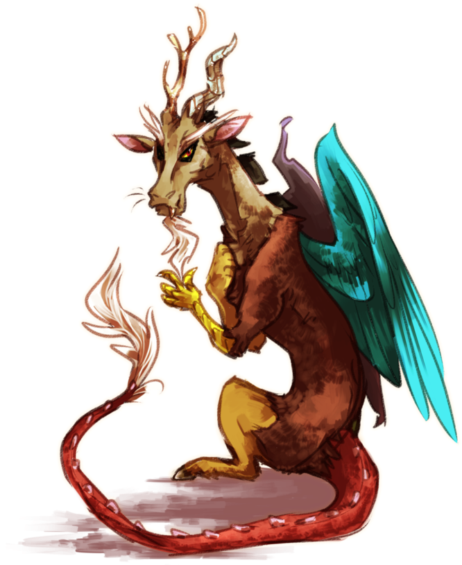 Discord Sketch By Wolframclaws - Dragon (814x981)