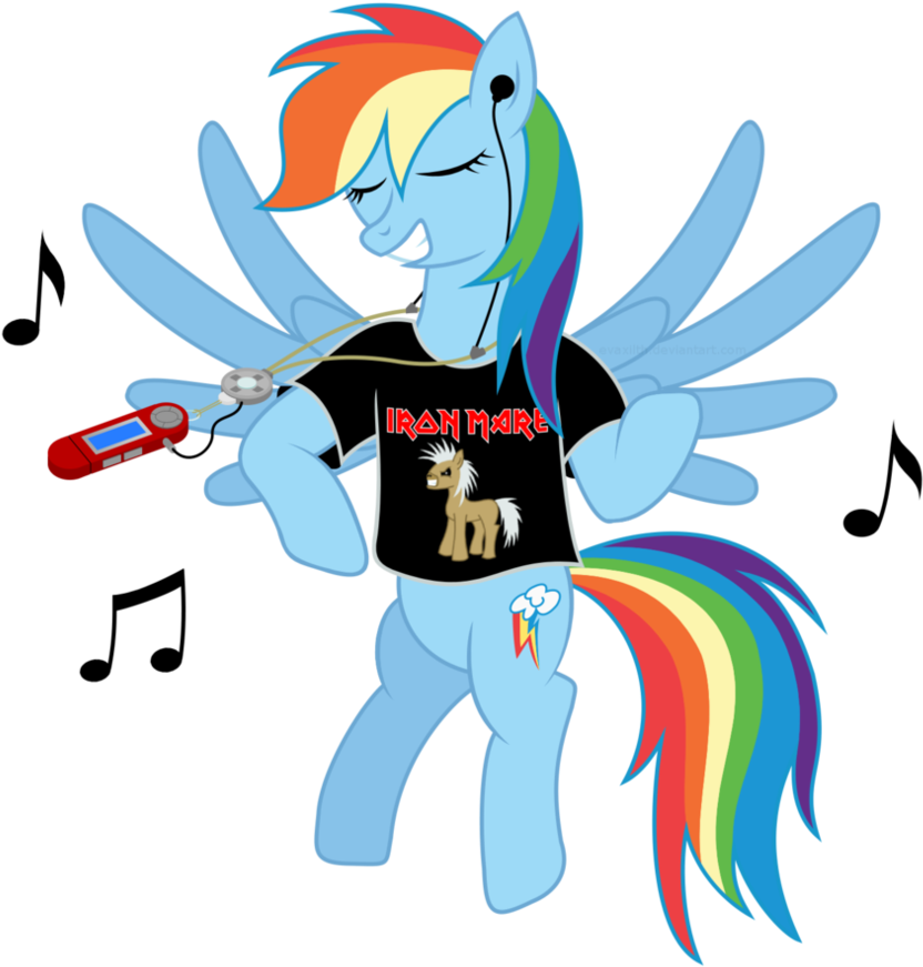 Evaxilth, Iron Maiden, Parody, Rainbow Dash, Safe - Cartoon (888x900)