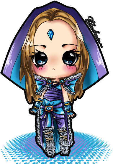 Derpy Design Special -crystal Maiden By Strawberrycakebunny - Dota 2 Crystal Maiden Chibi (436x600)