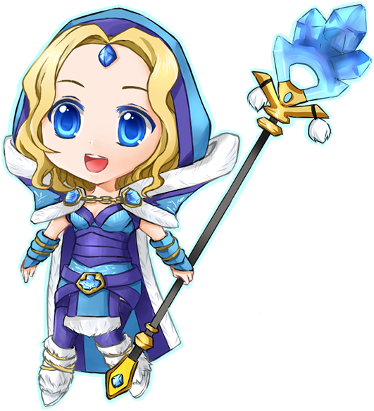 Crystal Maiden Chibi By Seika - Crystal Maiden Dota 2 Chibi (640x640)