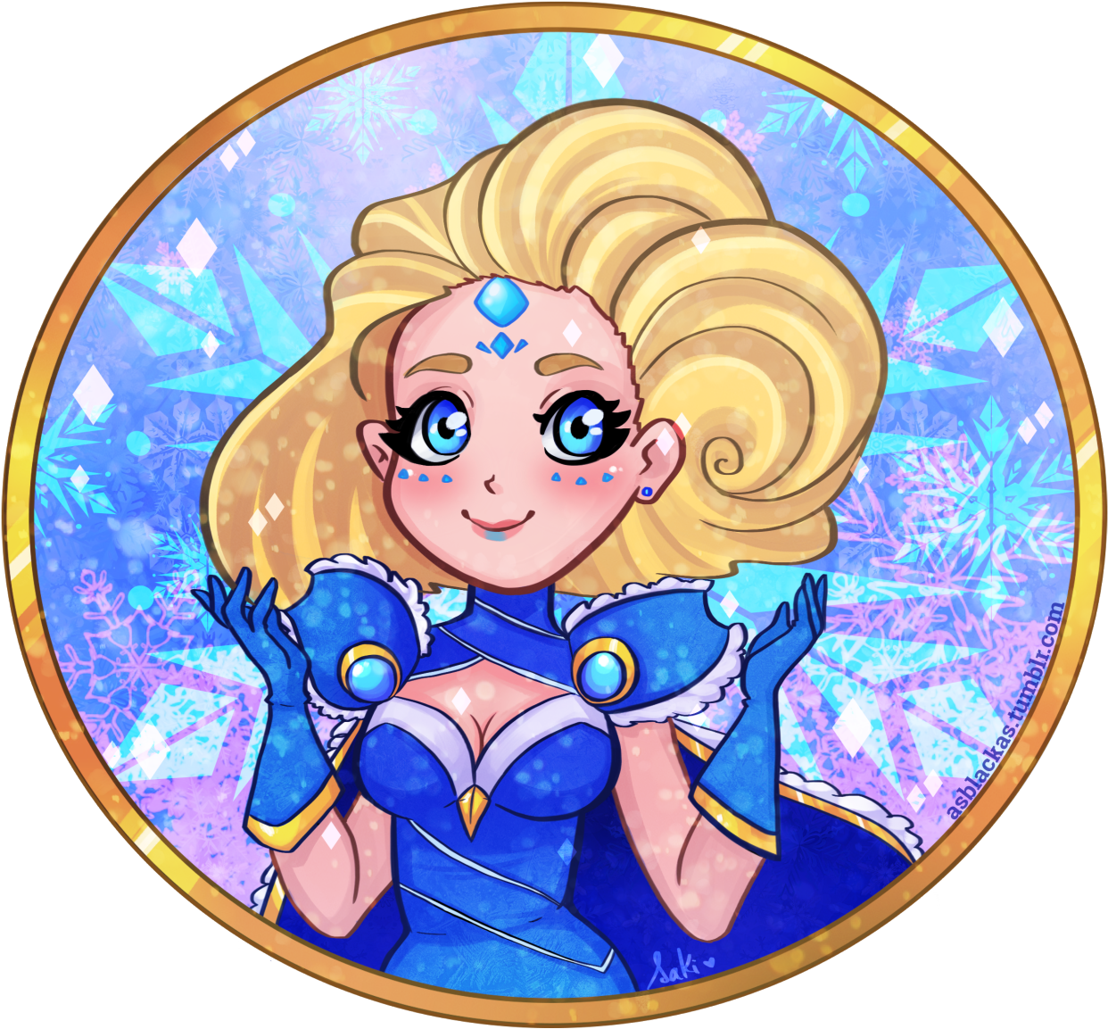 Crystal Maiden - Drawing (1280x1191)