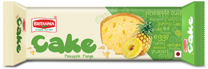Pineapple, 60 Gm Pouch - Britannia Fruit Cake Chocolate (430x404)