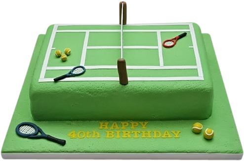 Birthday Cakes For Boys - Decoration Gateau Tennis (500x500)