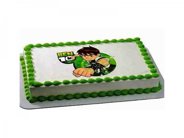 Ben 10 Omnitrix Edible Cake Image Decoration (600x710)