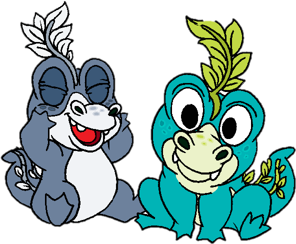 The Silly Little Bayou Monster Babies - Cartoon (643x516)