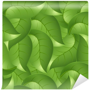 Seamless Background From Leaves, A Vector Illustration - Vector Graphics (400x400)