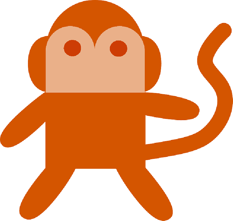 Monkey Cartoon Image Upside Down Lovely Animals Cartoon - Monkey Clip Art (800x758)