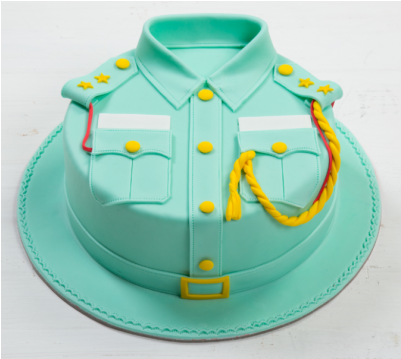 Police Uniform Cake - Police (400x570)