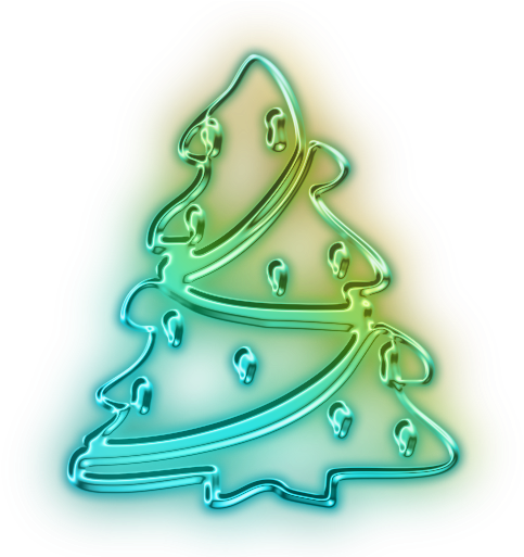 Download Christmas Trees - Christmas Tree Neon Transparent (512x512)