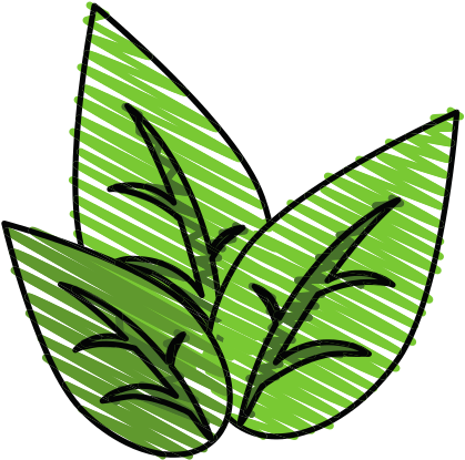Leaves Of A Plant Vector Icon Illustration - Vector Marketing (550x550)