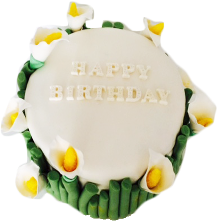 Lily Flower Cake - Brookie's Cookies Nyc (480x640)