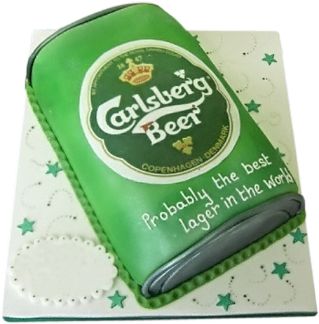 Carlsberg Beer Cake - Beer Cake Designs For Men (500x500)