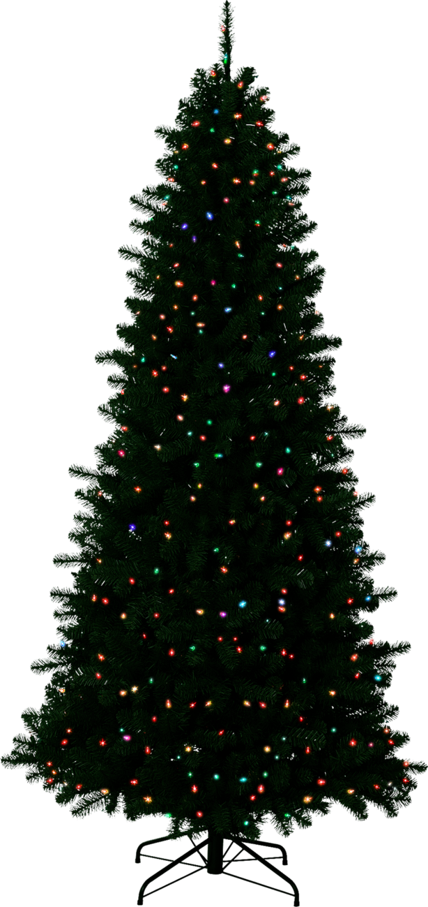 Christmas Outside Transparent Background - Christmas Tree With No Decorations (900x1904)