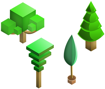 Trees Illustration - Christmas Tree (500x354)