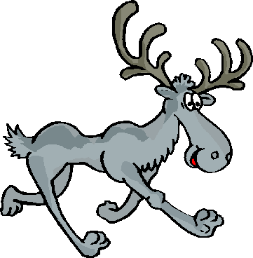 I Had Seen These Cartoons Before I Moved To Alaska - Cartoon Moose (361x368)