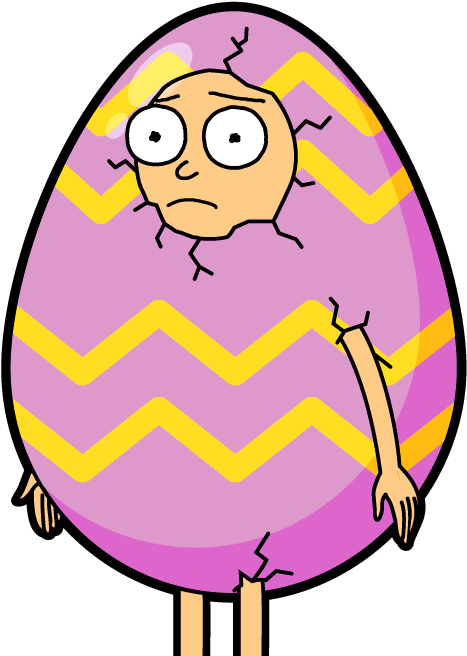 Easter Egg Morty - Pocket Mortys Egg Morty Fan Art (505x690)