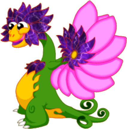 Adult Adult - Juvenile Juvenile - Baby Baby - Egg - Dragonvale Flower Dragon (432x438)