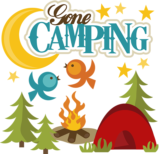 Gone Camping Svg File For Scrapbooking Camping Svgs - Camping Scrapbook Clipart (648x631)