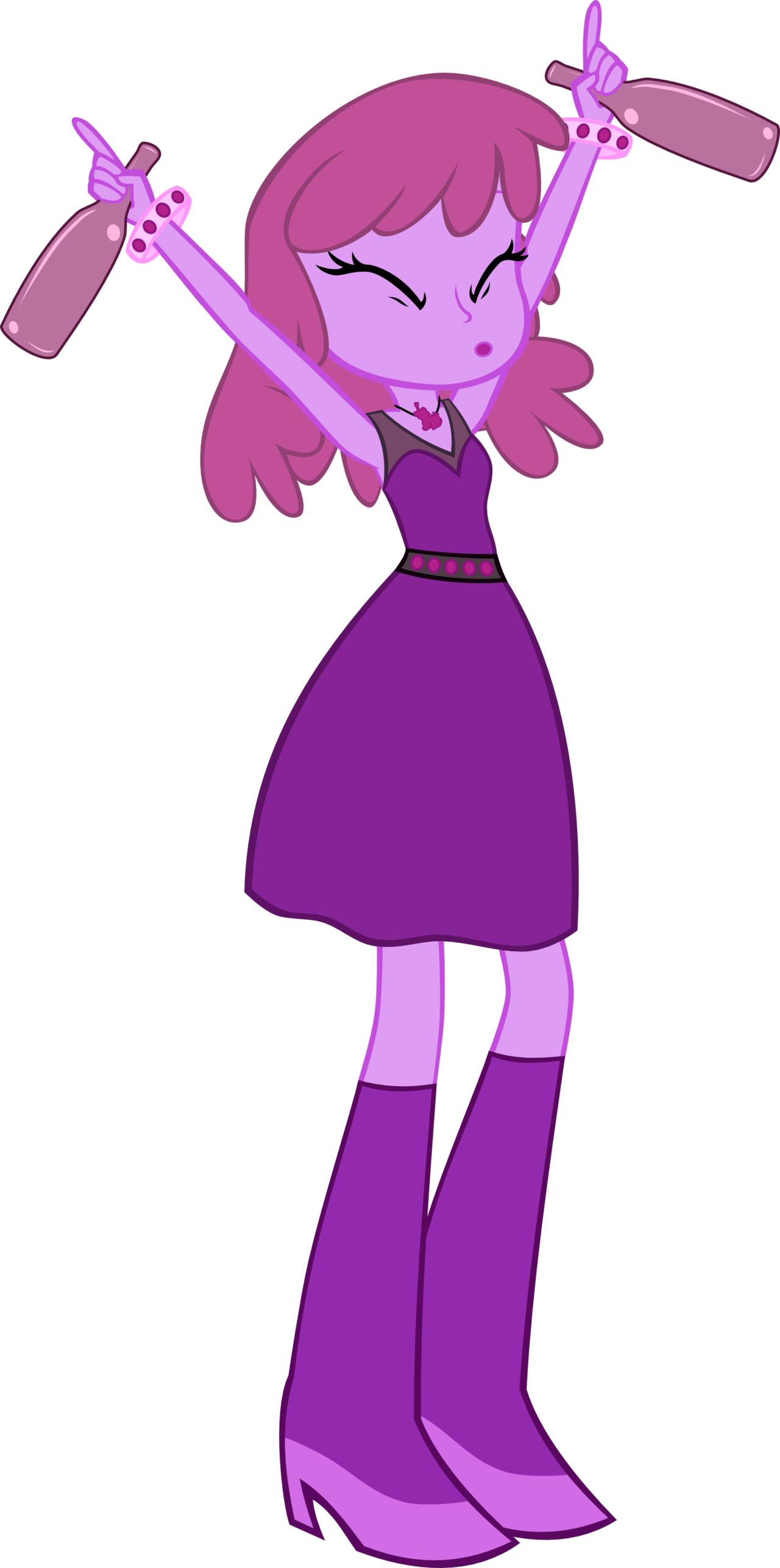 Pony Derpy Hooves Clothing Pink Fictional Character - Berry Punch Equestria Girls (1280x2574)