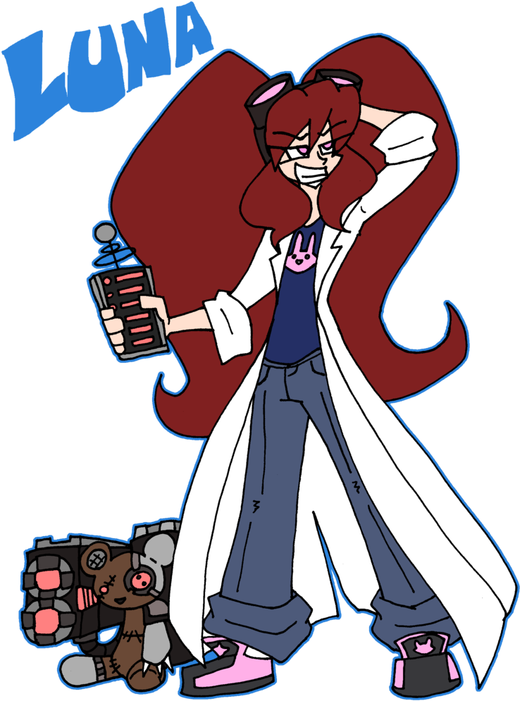 Galactic Diva Luna By Da-fuze - Cartoon (778x1026)