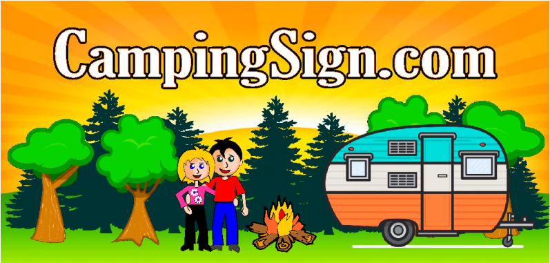 Custom Camping Signs And Decals - Vintage Fan Travel Trailer Pillow Case (1170x380)