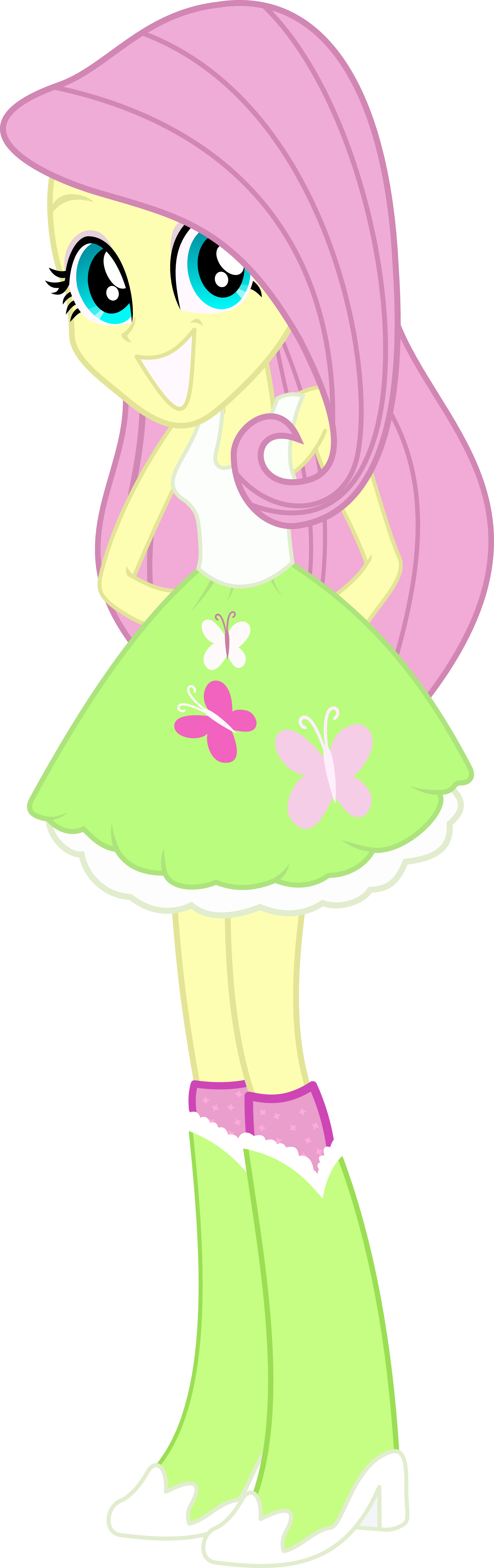 Show Jumping - Draw Fluttershy Equestria Girls (2167x6872)
