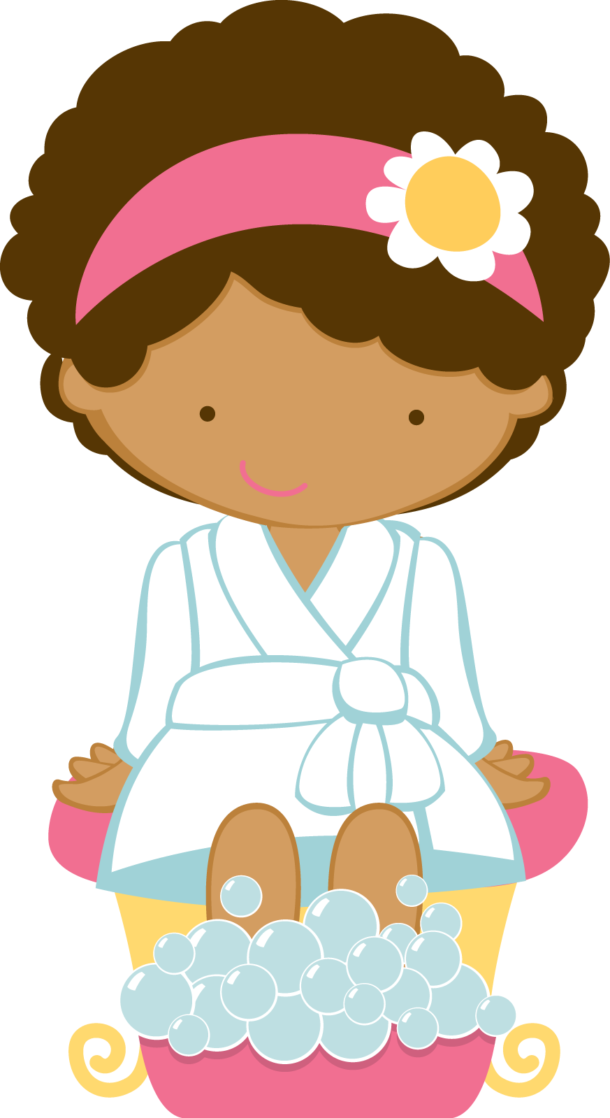Clipart Spa Party Png - Girls Spa Party (873x1599)