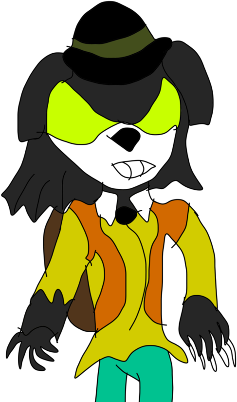 Mustafa The Black Dog Oc Summer Day - Cartoon (894x894)