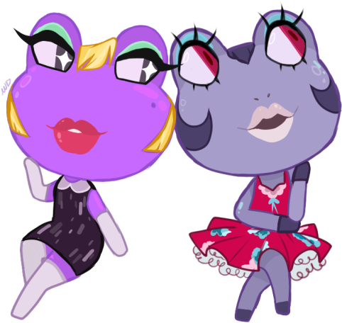 “ I Couldnt Decide Between Gigi And Diva So I Drew - Cartoon (500x468)