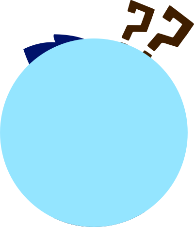 Illustration Question Man - Circle (400x466)