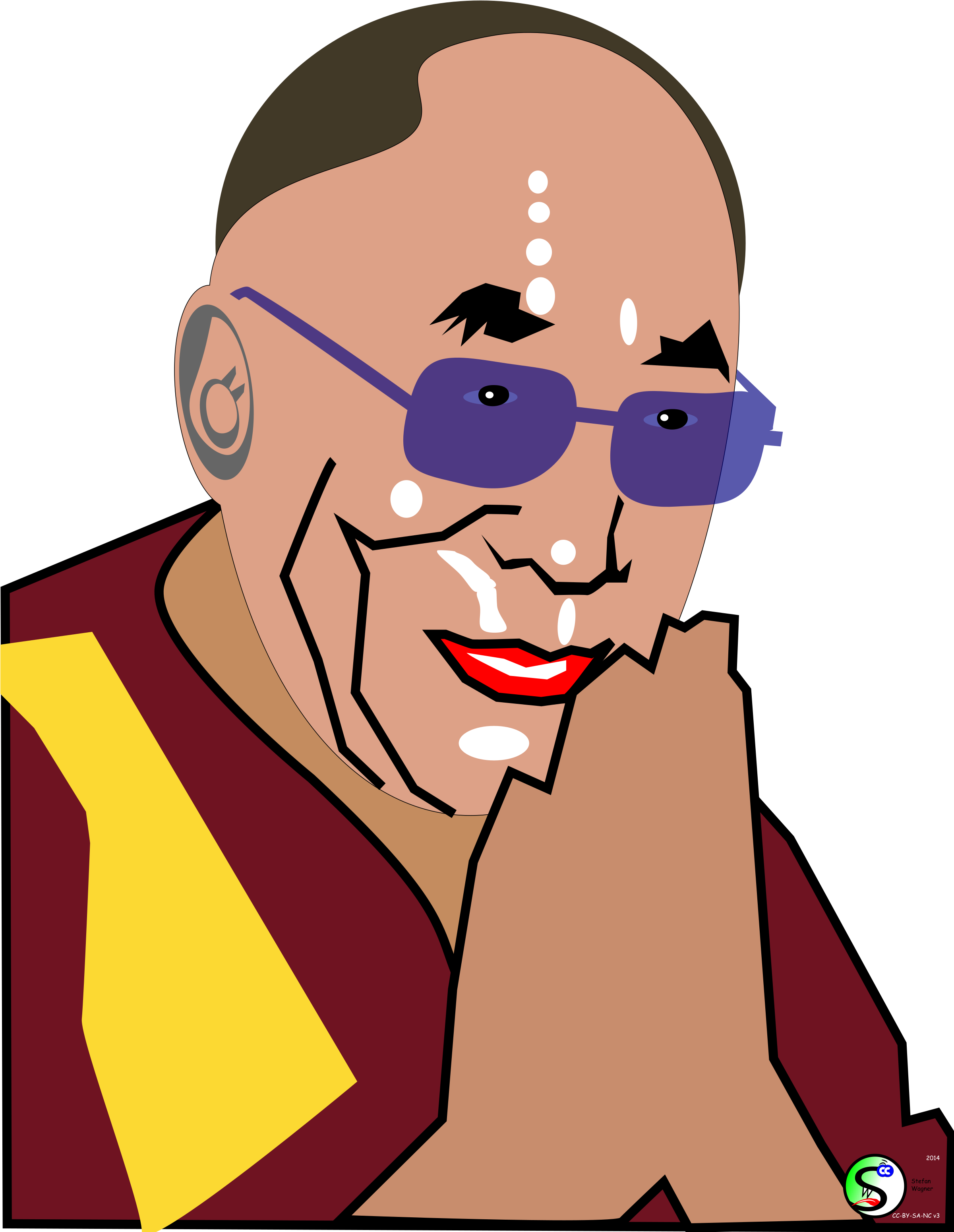 Dalai Lama Clipart Png (2400x3117)