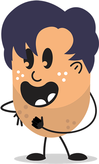 Bean Person Illustration - Illustration (320x530)