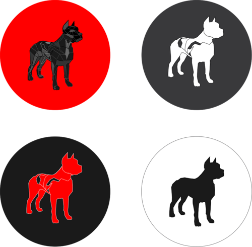 Promotional Stickers - The Black Dog Tavern (500x491)