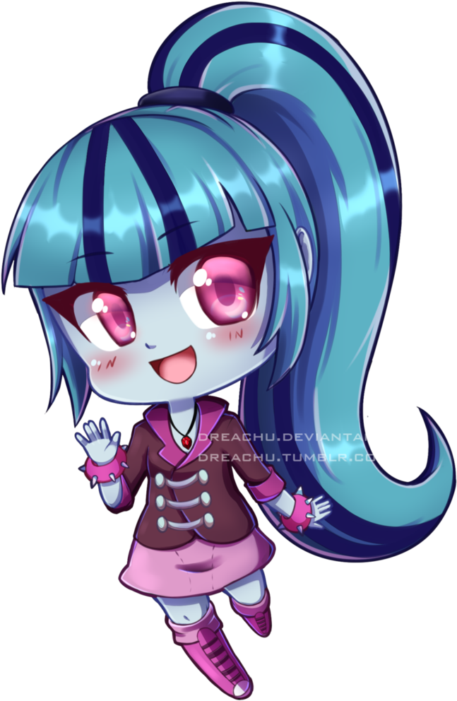 Sonata Dusk Chibi By Dreachu - Fan Art (774x1032)