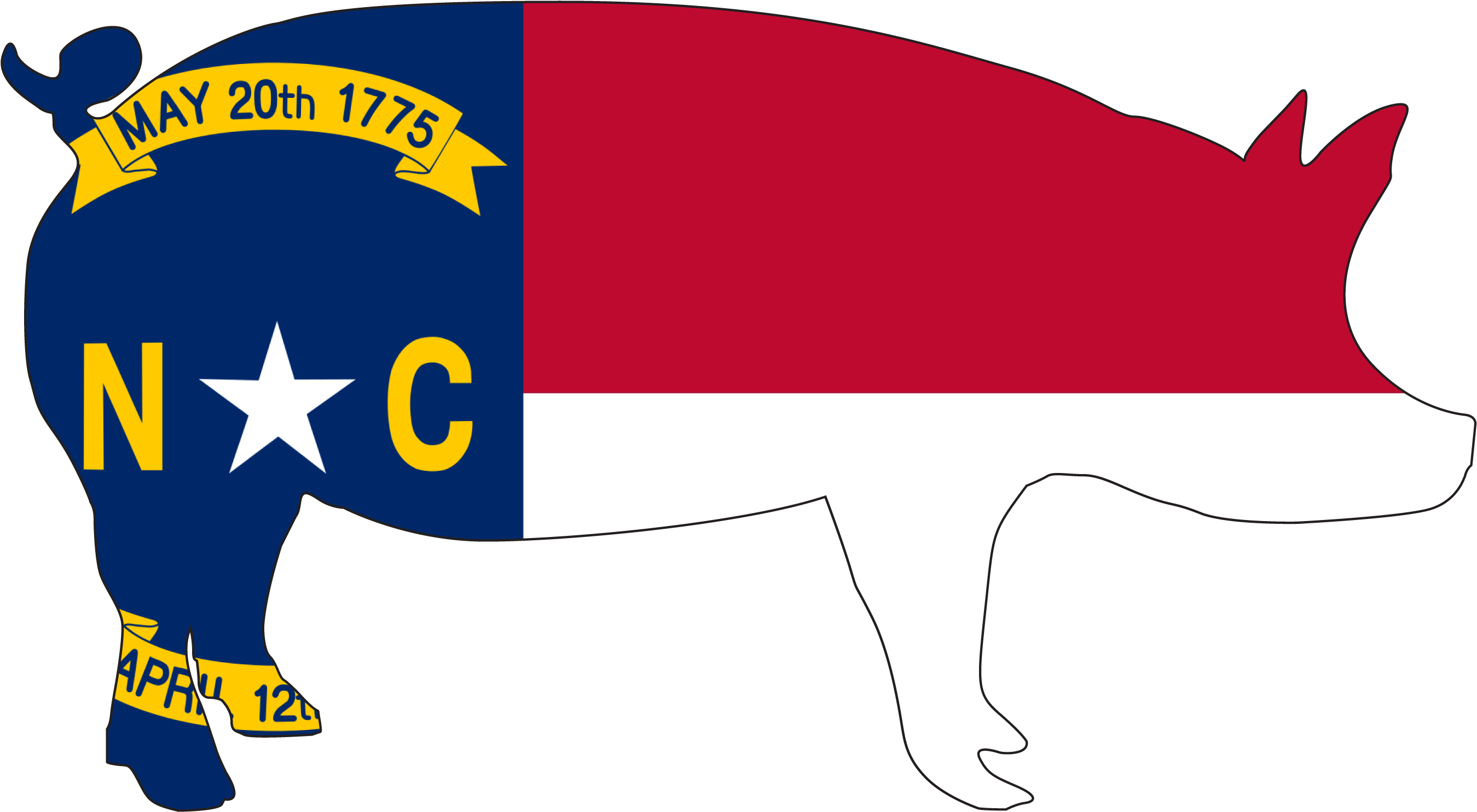 North Carolina State Flag (2733x1504)