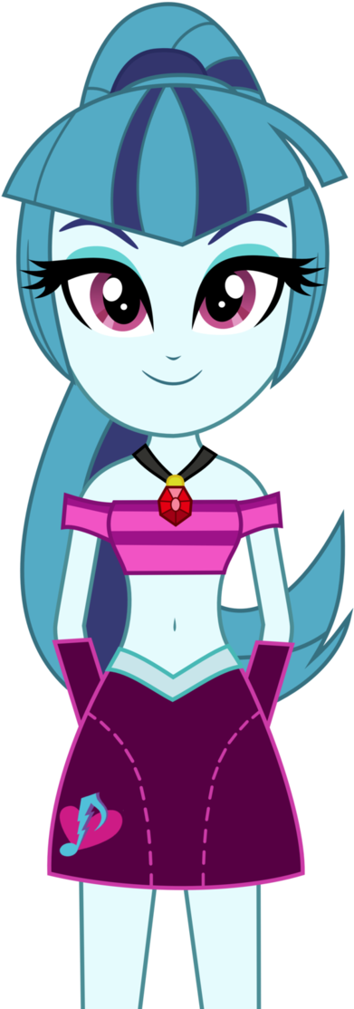 Sonata Dusk Standing Vector Midriffied By Ponyalfonso - Sonata Dusk Deviantart (706x1132)