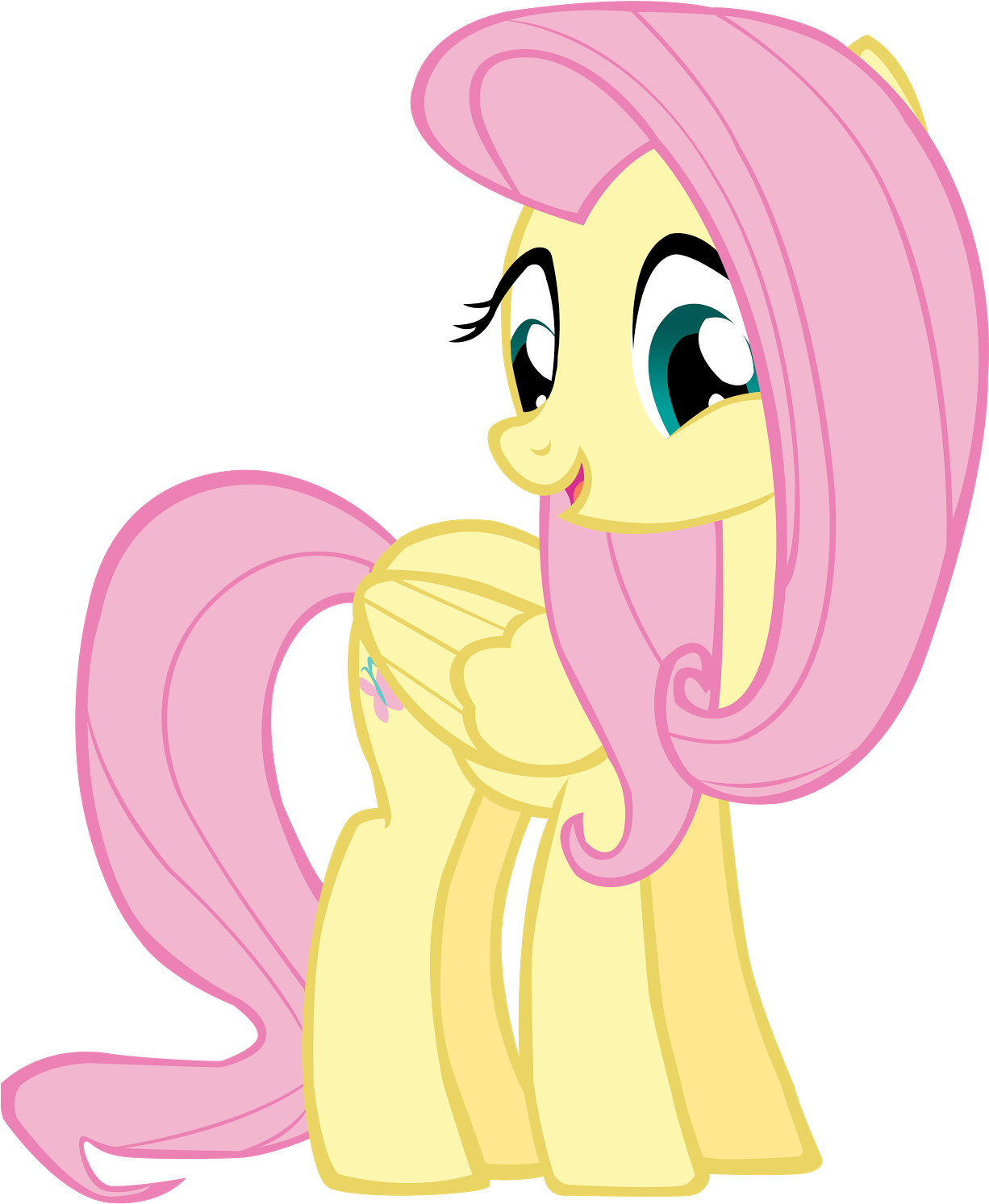 Vector Fluttershy By Jazzthetwilightgaia On Deviantart - Fluttershy Mlp Vector (1275x1600)