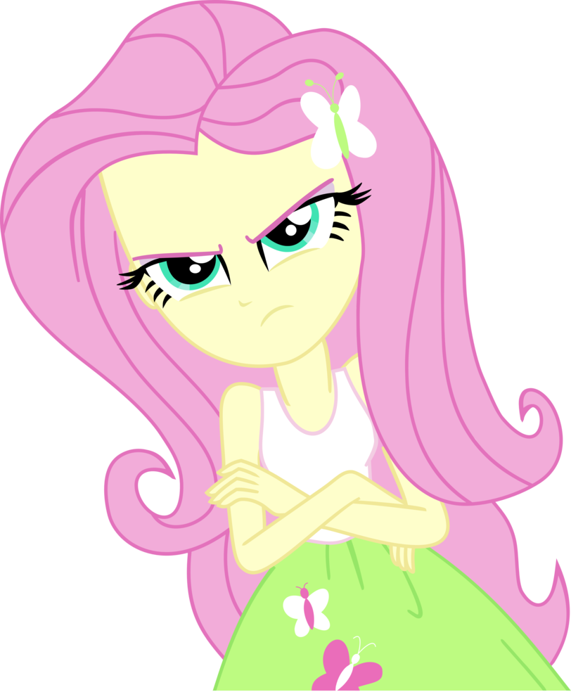 Fluttershy Angry Face Download - Mlp Eg Fluttershy Angry (812x984)