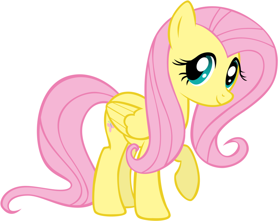 Fluttershy Happy By The3javi Fluttershy Face Happy - Mlp Fluttershy Standing (1280x984)