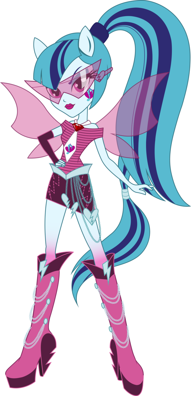Rainbow Rocks Sonata Dusk Vector Update V2 By Icantunloveyou - Sonata Dusk Rainbow Rocks (621x1287)