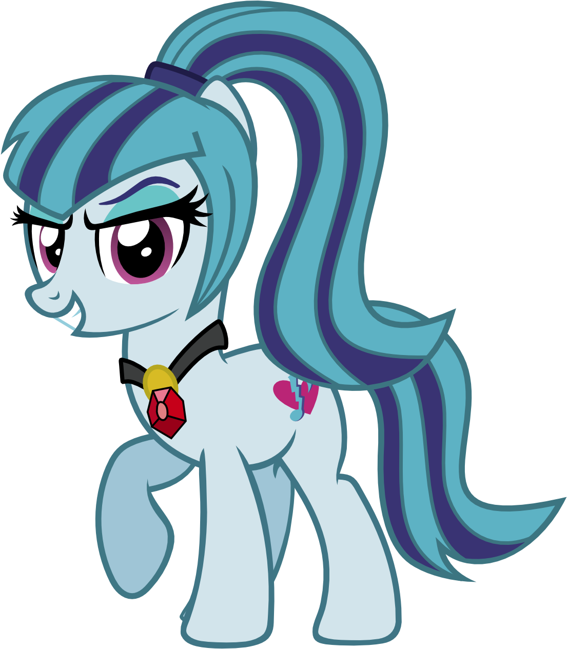 My Little Pony Friendship Is Magic Wallpaper With Anime - Mlp Sonata Dusk Pony (1123x1321)