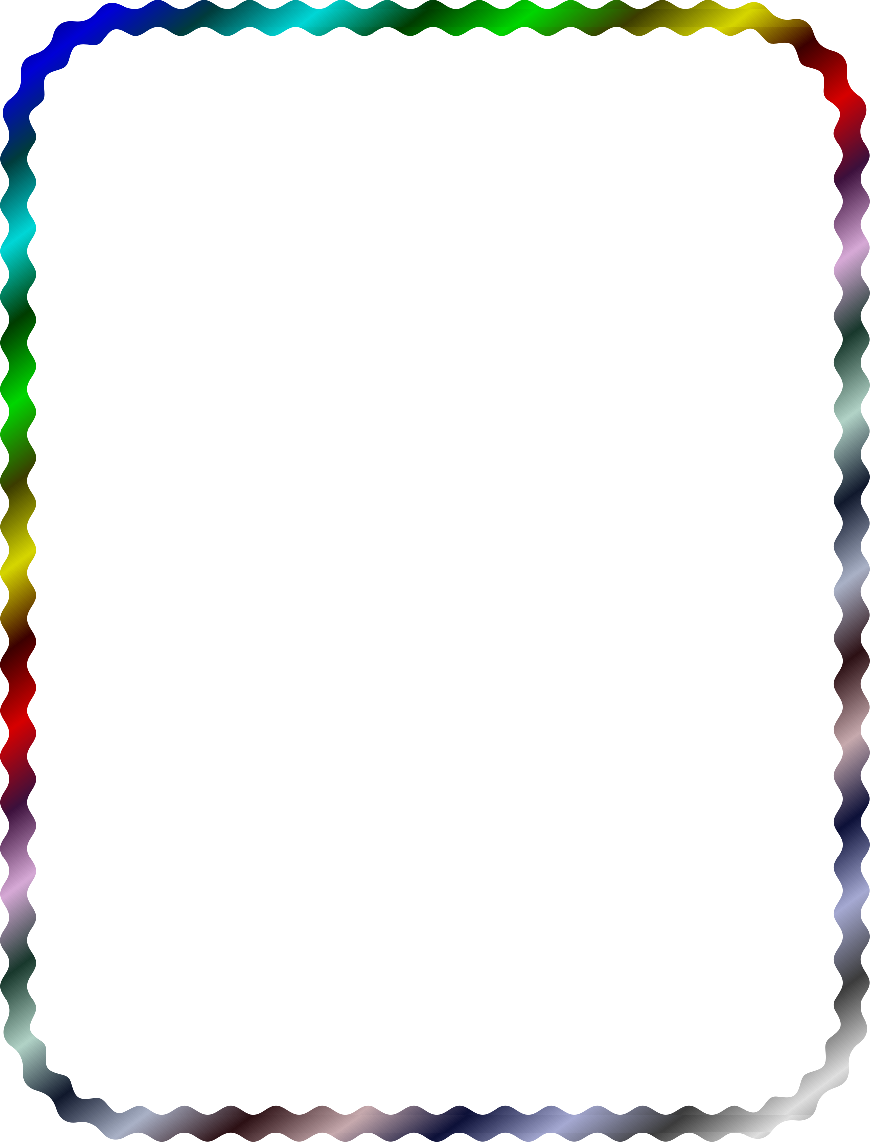 Wave Border 2 - Sine Wave (1747x2292)