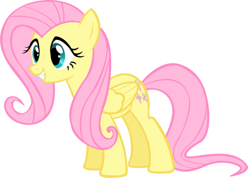 Fluttershy Vector One By Lilcinnamon-d48 - Mlp Fim Fluttershy Vector (1055x757)