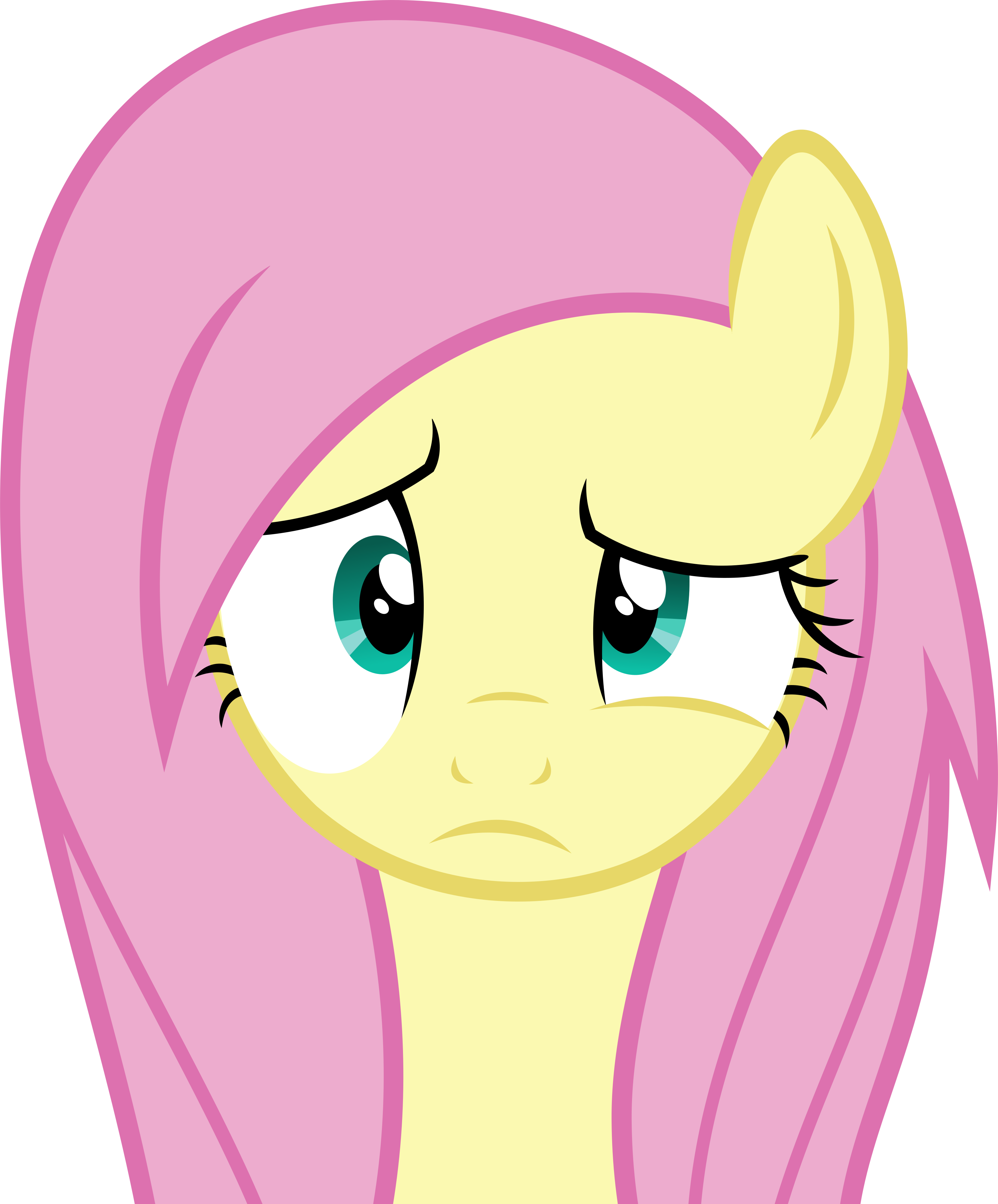 Slb94, Bed Mane, Confused, Cute, Flutter Brutter, Fluttershy, - Fluttershy Confused (3316x4000)