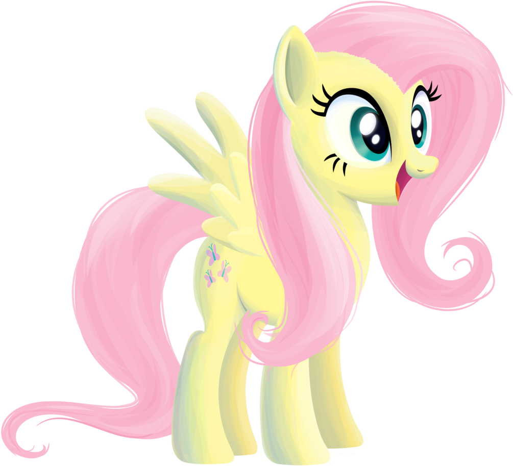 Mlp Fluttershy Happy Vector Download - Mlp Happy Fluttershy (1280x1073)