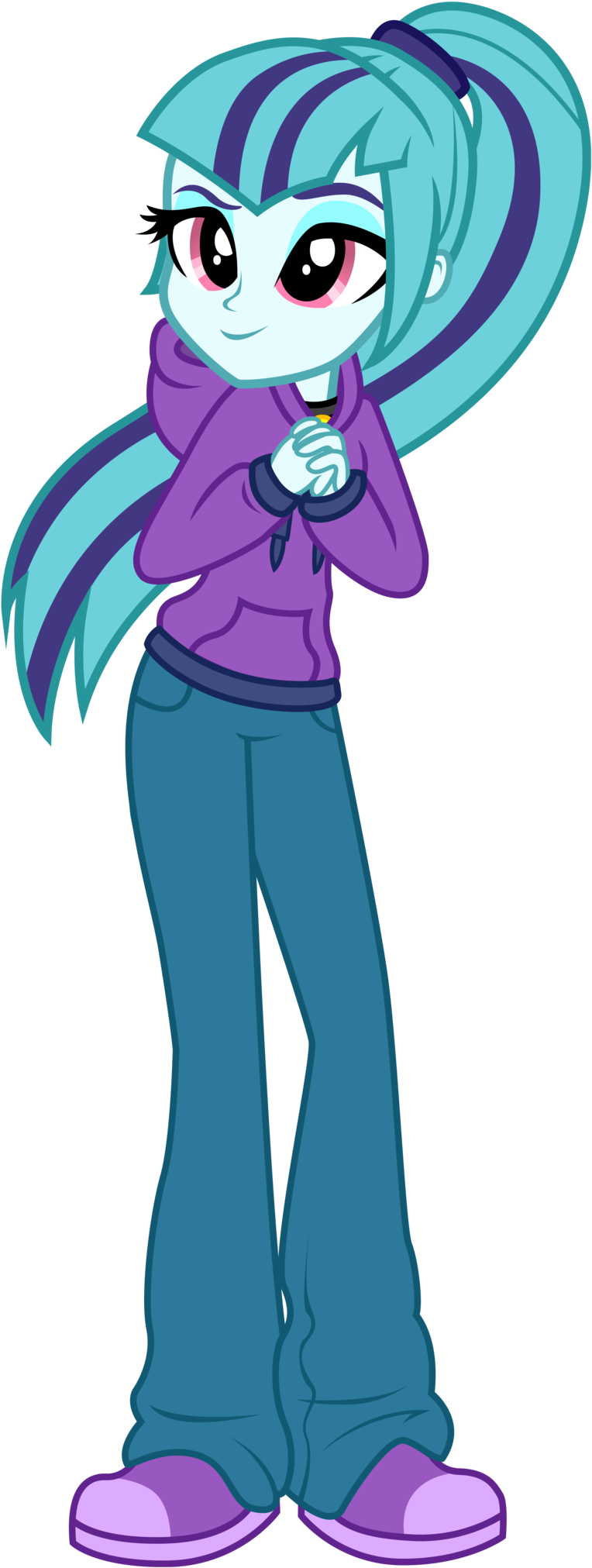 The Gallery For > Anime Girl With Hoodie - Mlp Sonata Hoodie (1024x2048)