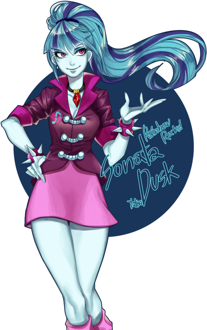 Sonata Dusk By Tatinee - My Little Pony: Friendship Is Magic (732x1090)
